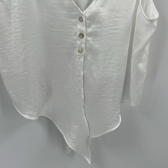 Free People Two Tie for You Tank Deep V Tie Front Cropped Cami Tank Top Plunge S - Picture 7 of 10